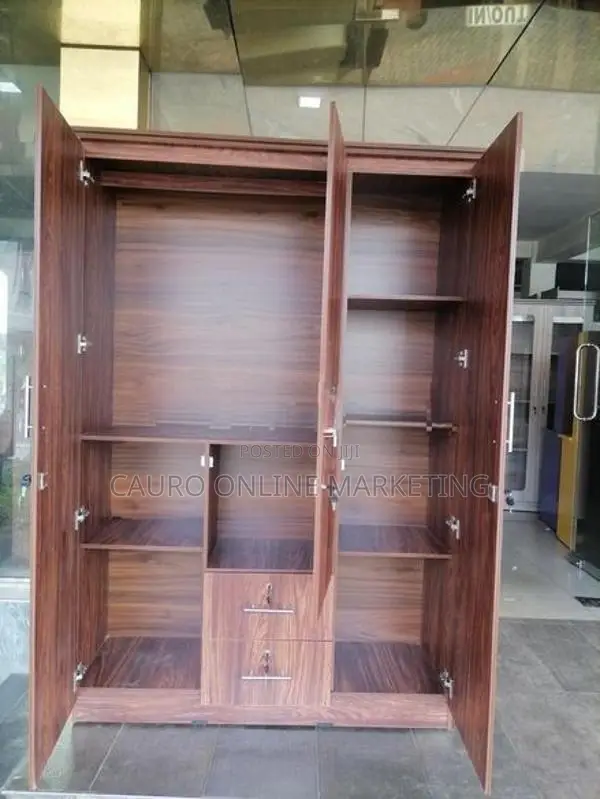New Melamine 3 Door Cupboard Large Wardrobe 6*4 Fs