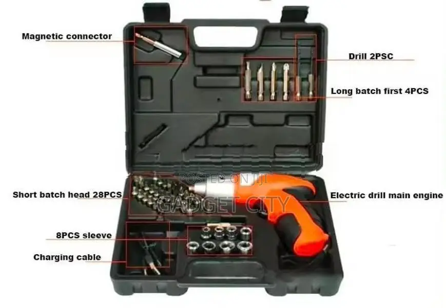 45 Pcs Rechargeable Screwdriver Set