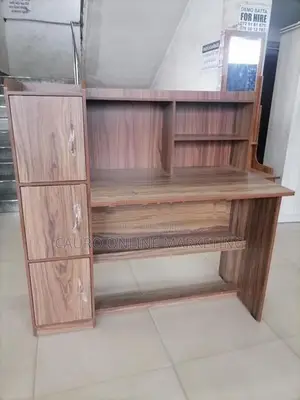 New Melamine Study Table with Rack Cupboard 4*2