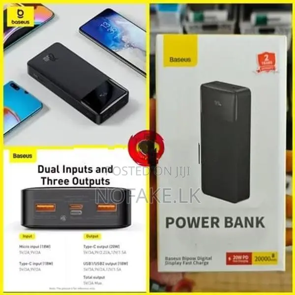 Baseus New Version Bipow 10000mah 20w Digital Display Power Bank