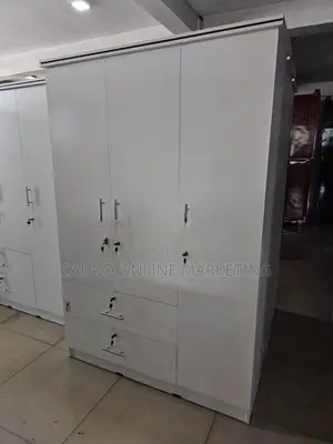 New White Colour Cupboard 3 Door Wardrobe Large 6*4