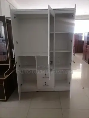 New White Colour Cupboard 3 Door Wardrobe Large 6*4