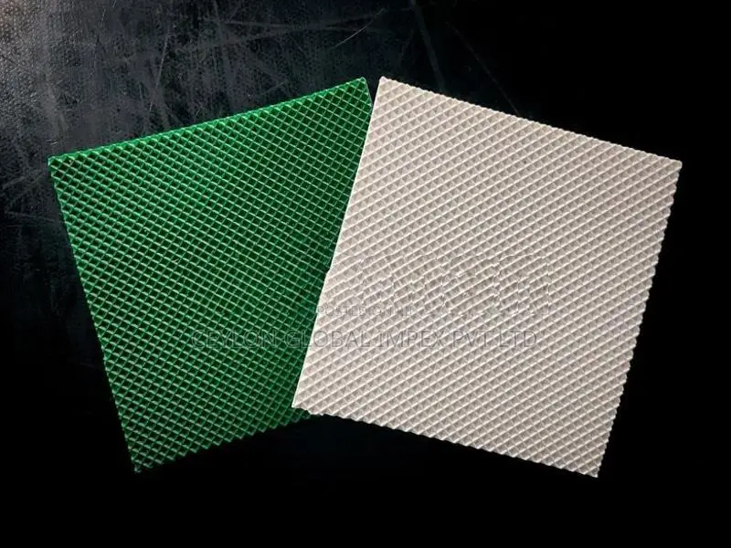 Smooth Top and Diamond Bottom Profiles PVC Conveyor Belts