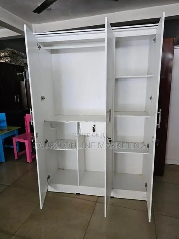 New White Colour Cupboard 3 Door Wardrobe Large 6*4