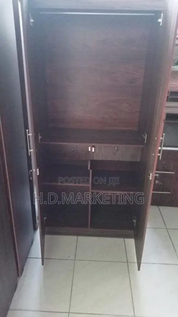 2 Door Melamine Glass Wardrobes