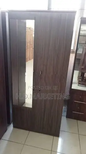 2 Door Melamine Glass Wardrobes