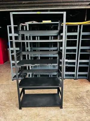 New 6x3 MATT BLK STEEL OPEN RACKS