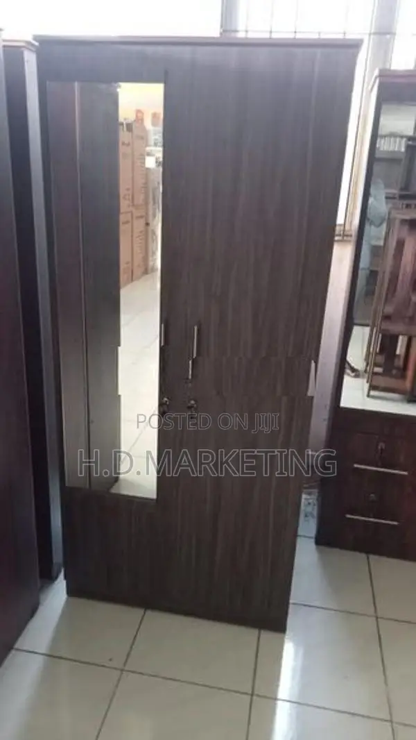 2 Door Melamine Glass Wardrobes