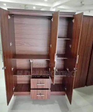 3 Door Melamine Wardrobe -Almari