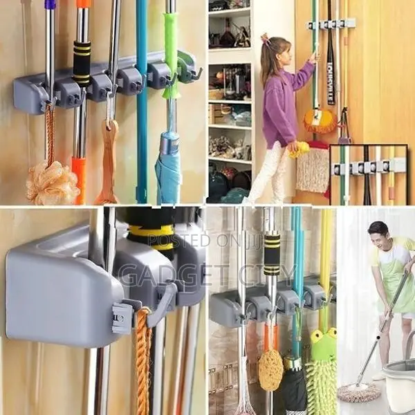 Wall Mounted Broom Holder