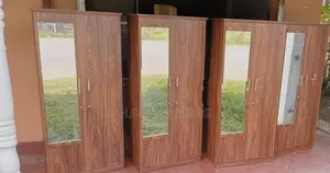 2 Door Melamine Wardrobe with Glass