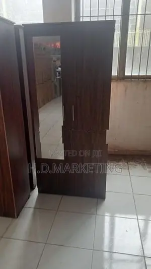 2 Door Melamine Glass Wardrobes