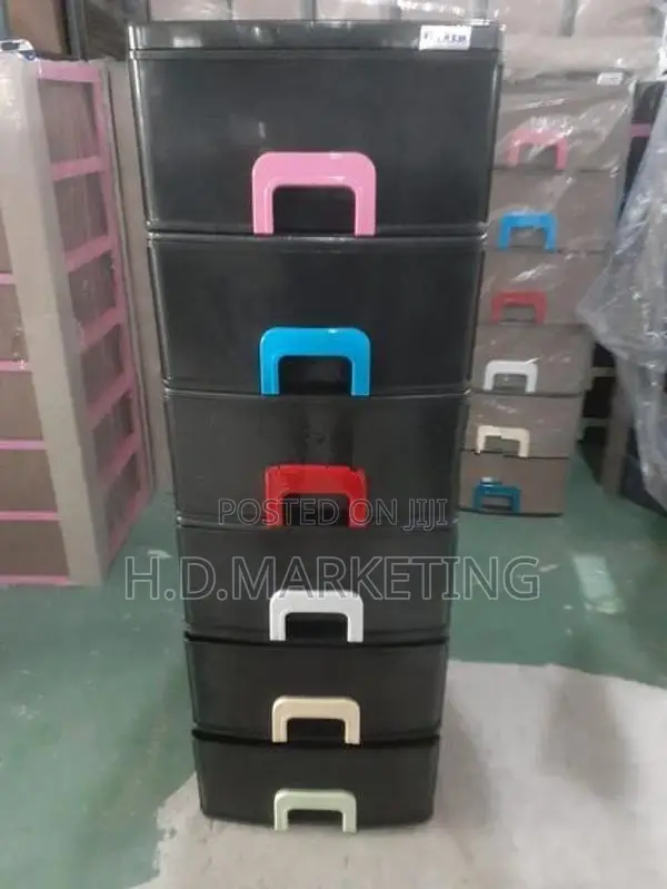 Damro Daxer Plastic Drawer Cupboard 6 Pcs