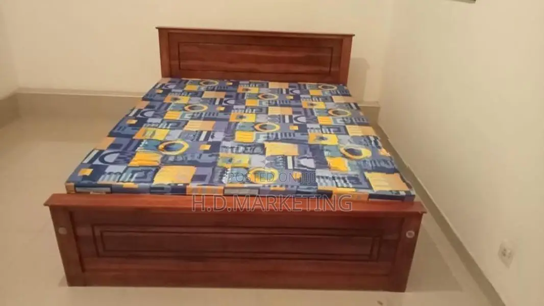 72x60 Queen Size Box Bed with Double Layer Mattress