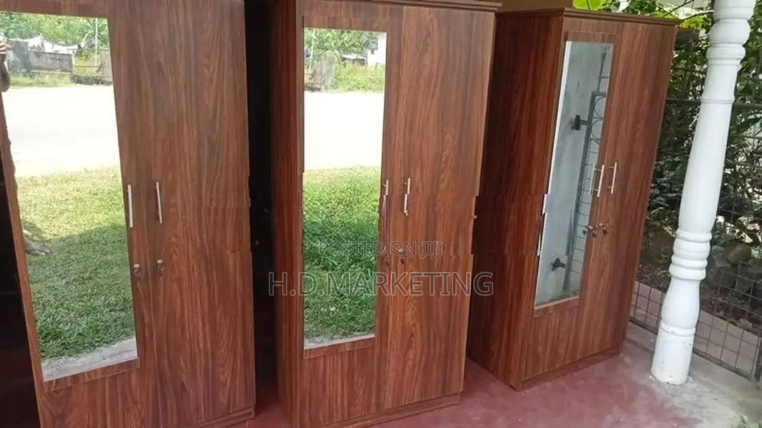 New Modern Melamine Glass Wardrobes - 2 D