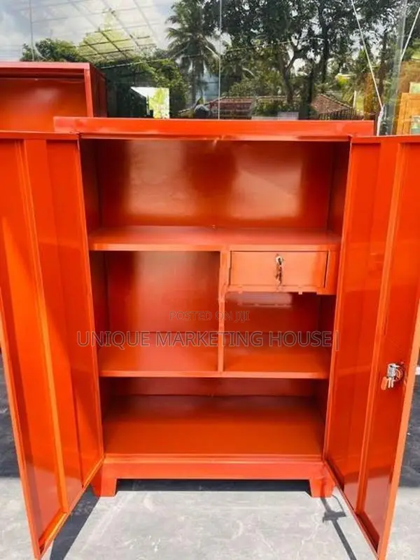 MODERN 4ft CLASSIC STEEL HALF CUPBOARDS WITH LOCKER