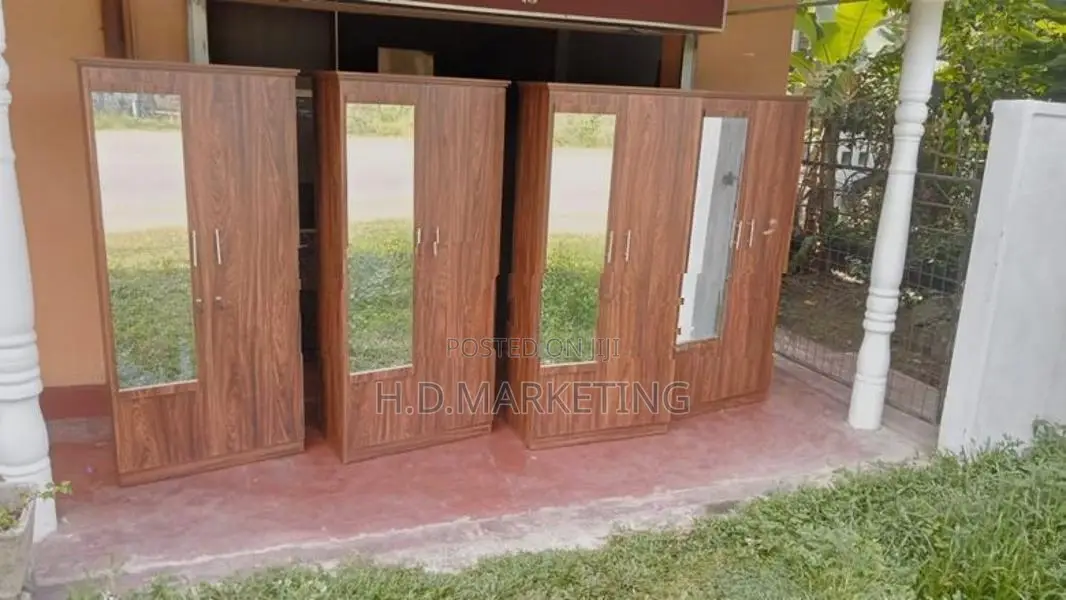 2 Door Melamine Glass Wardrobes