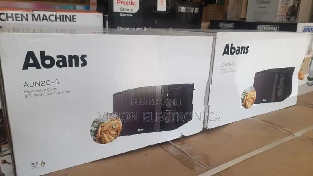Abans 20L Solo Microwave Oven - Black