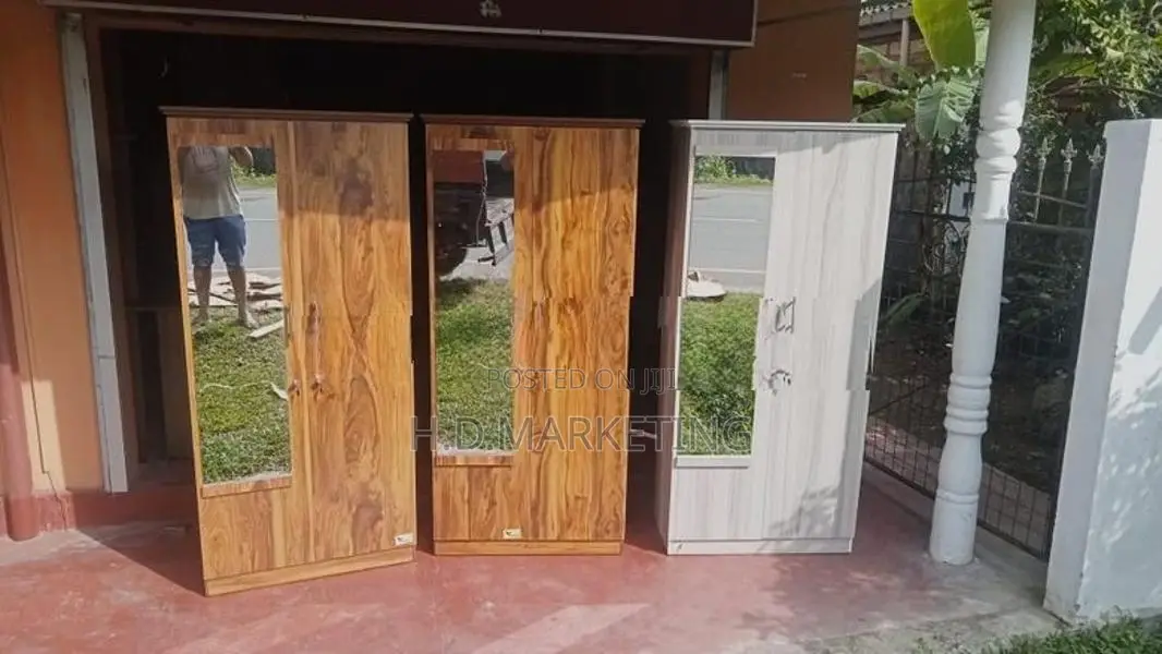2 Door Melamine Glass Wardrobes