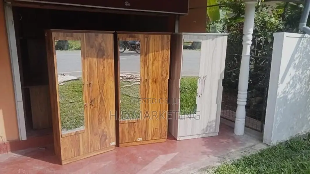 2 Door Melamine Glass Wardrobes