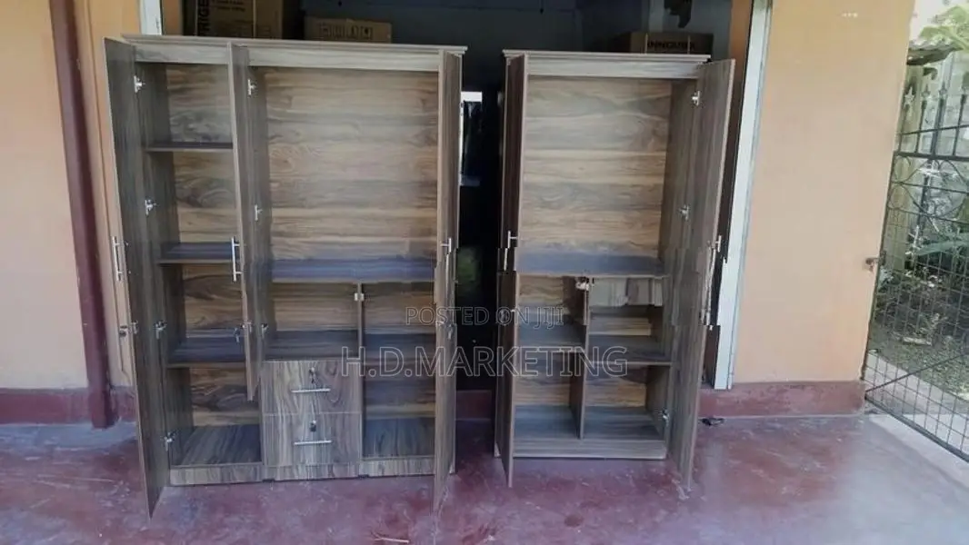 3 Door Melamine Wardrobe -Almari