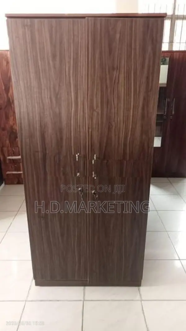 2 Door Melamine Glass Wardrobes
