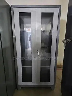 new steel 2 door office cupboard large