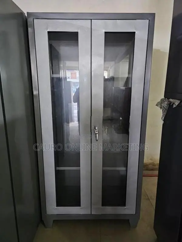 new steel 2 door office cupboard large