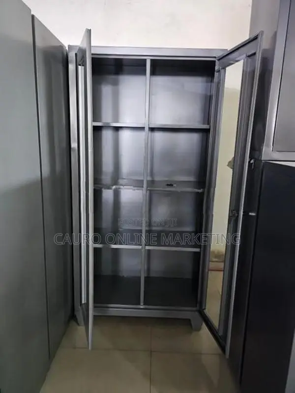 new steel 2 door office cupboard large
