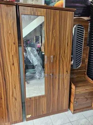 New Melamine 2 Door Cupboard 6*2.5 with Mirror
