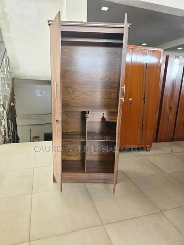New Melamine 2 Door Cupboard 6*2.5 with Mirror