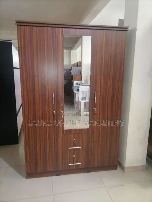 New Melamine 3 Door Cupboard Wardrobe Large