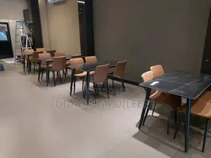 Restaurant Dining Table with Cushion Chairs