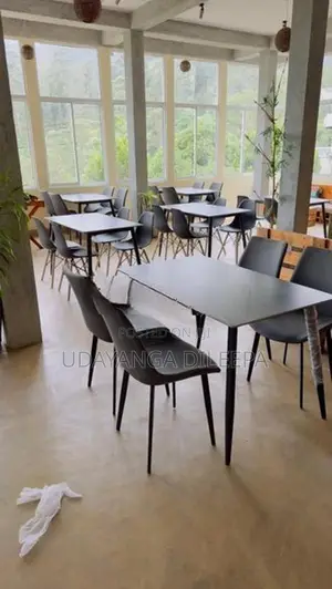 Restaurant Dining Table with Cushion Chairs