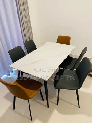 Luxury Granite Dining Table with Chairs