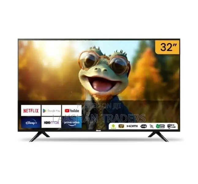 New Abans 32" Smart Android HD LED TV Frameless