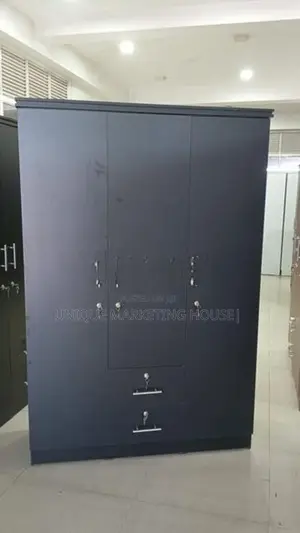 Modern 3 D Classic Black Camiliya Wardrobe