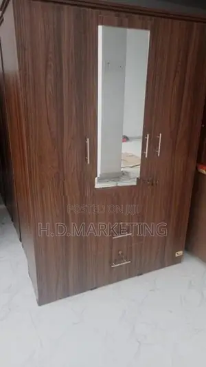 3 Door Melamine Wardrobe -Almari