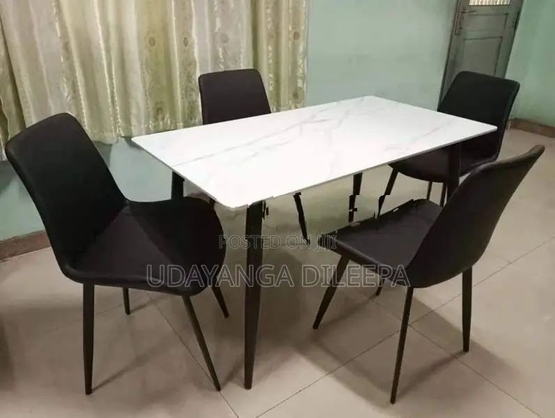 Luxury Granite Dining Table with Chairs
