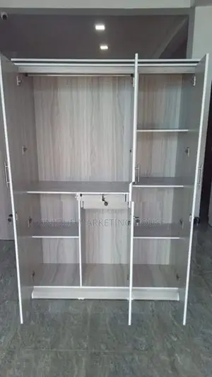 Modern Classic 3 D American White Wardrobe
