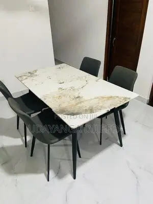 Granite Dining Table with Chairs
