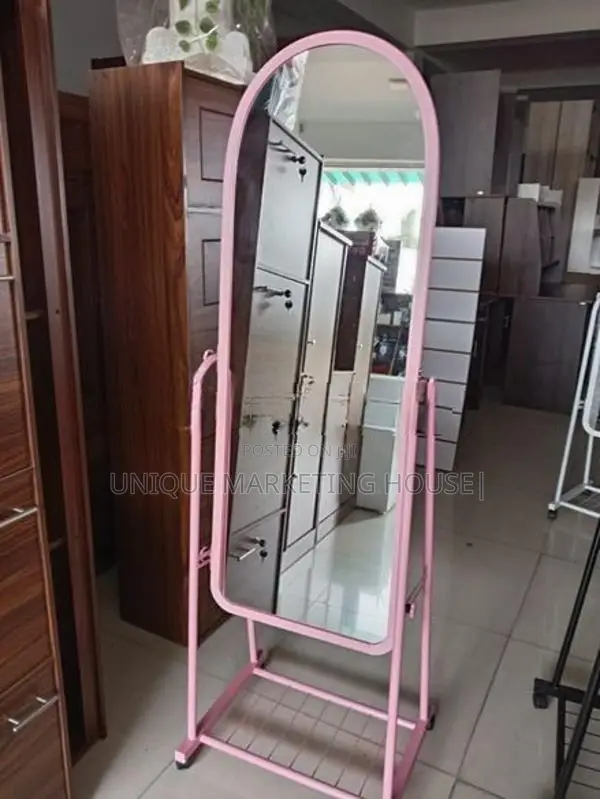 Modern Smart Adjustable Full Mirror with Wheels