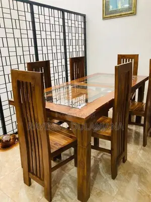 Teak Dining Table with 6 chairs