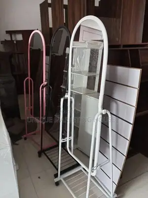 Modern Smart Adjustable Full Mirror with Wheels