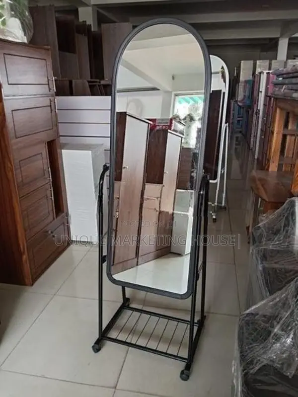 Modern Smart Adjustable Full Mirror with Wheels