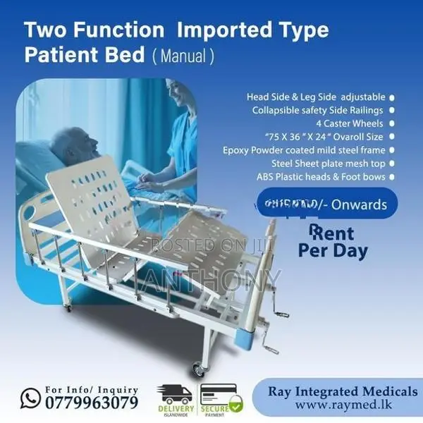 PATIENT HOSPITAL ICU BED ON RENT