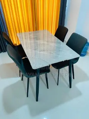 Granite Dining Table with Chairs