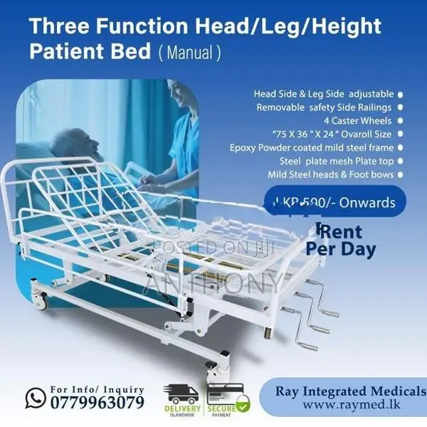 PATIENT HOSPITAL ICU BED ON RENT