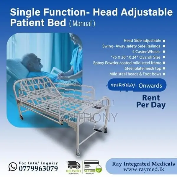 PATIENT HOSPITAL ICU BED ON RENT