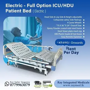 PATIENT HOSPITAL ICU BED ON RENT